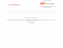 Tablet Screenshot of cocoonshelter.org